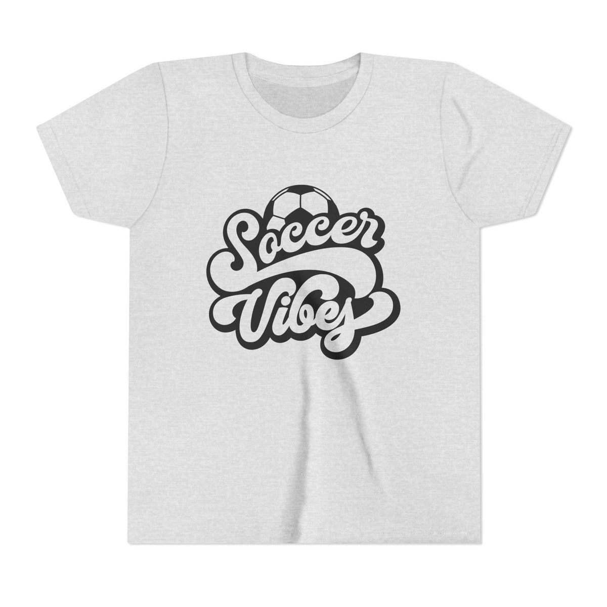 Soccer Vibes Youth Tee - Cute Kids' Sports T-Shirt