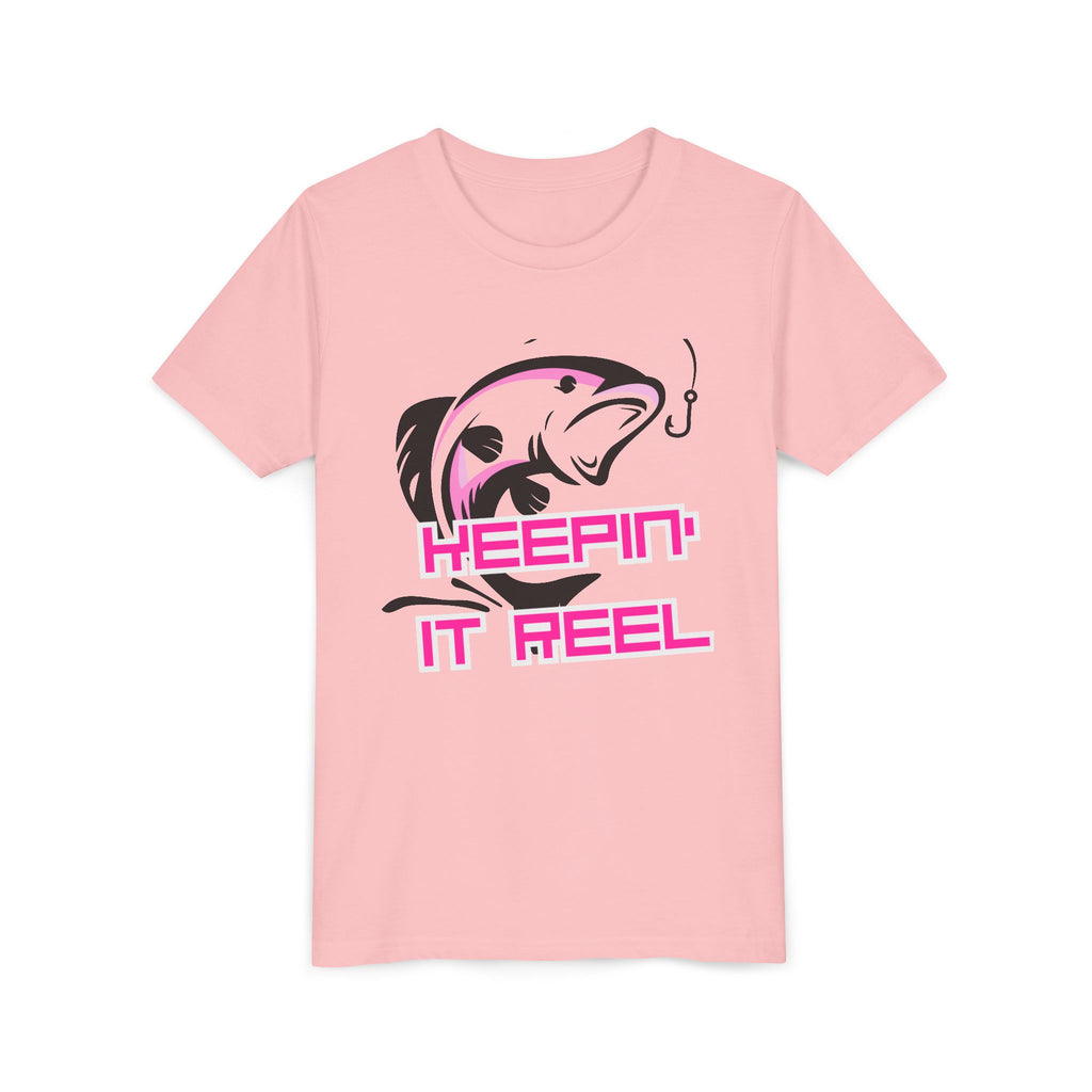 Youth Fishing Tee - "Keepin' It Reel" Graphic Shirt