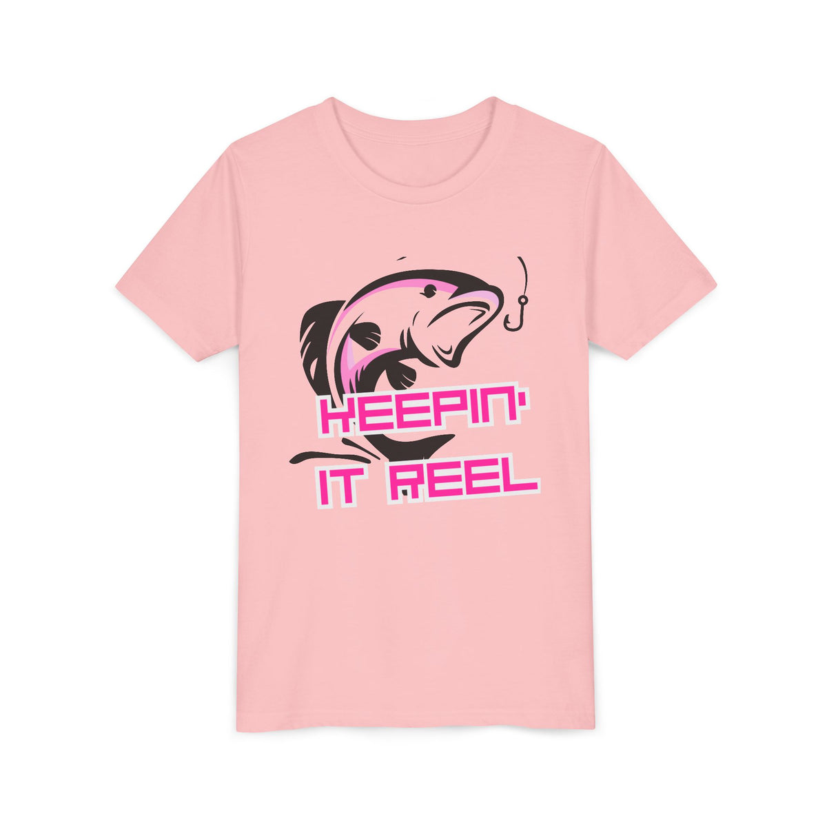 Youth Fishing Tee - "Keepin' It Reel" Graphic Shirt