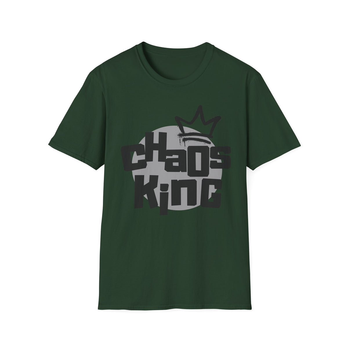 Chaos King T-Shirt — Retro Bubble Letter Tee for Fathers, Father’s Day Gift