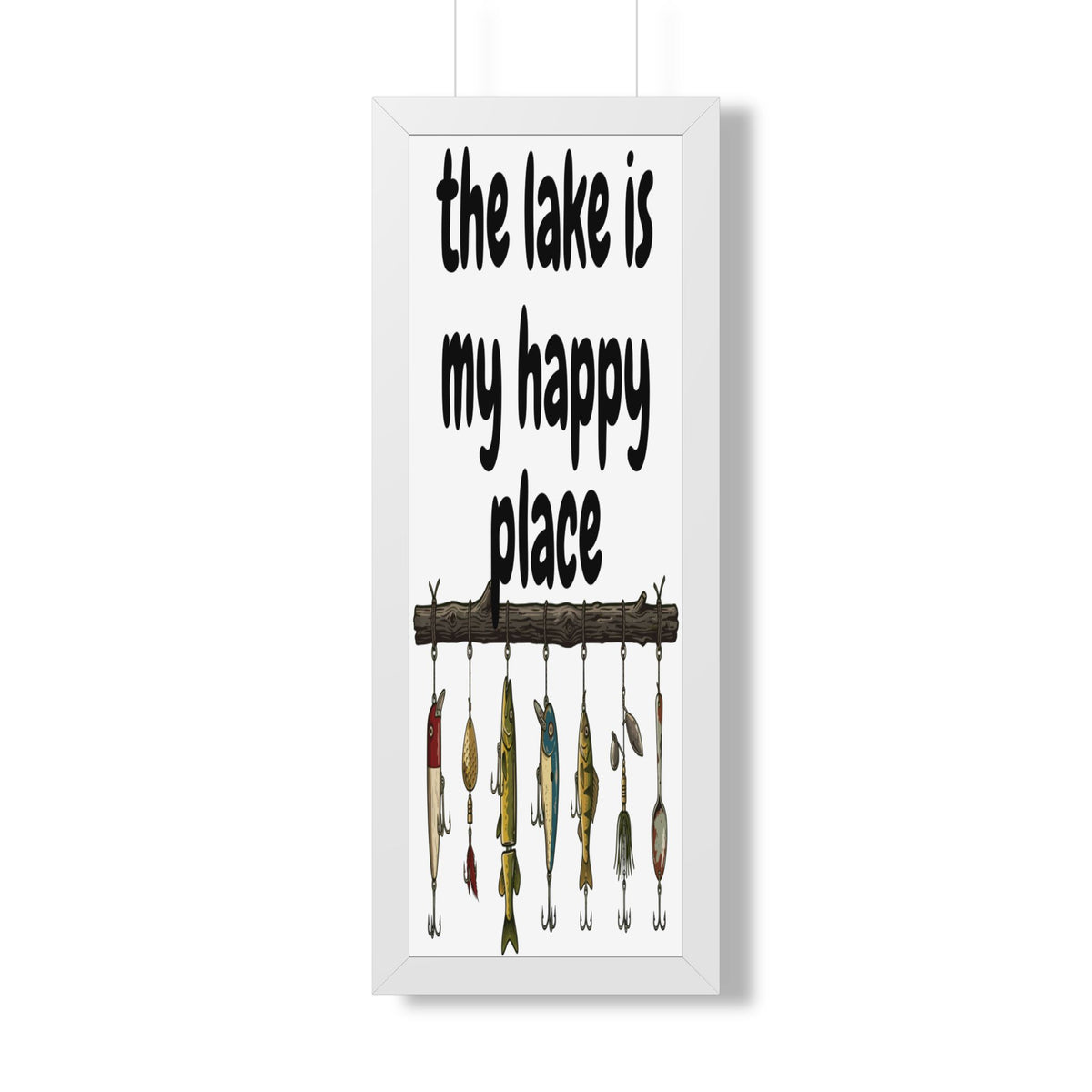 The Lake is My Happy Place - Wall Art
