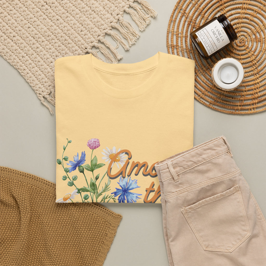 Among the Wild Flowers Tee — Floral Graphic T-Shirt