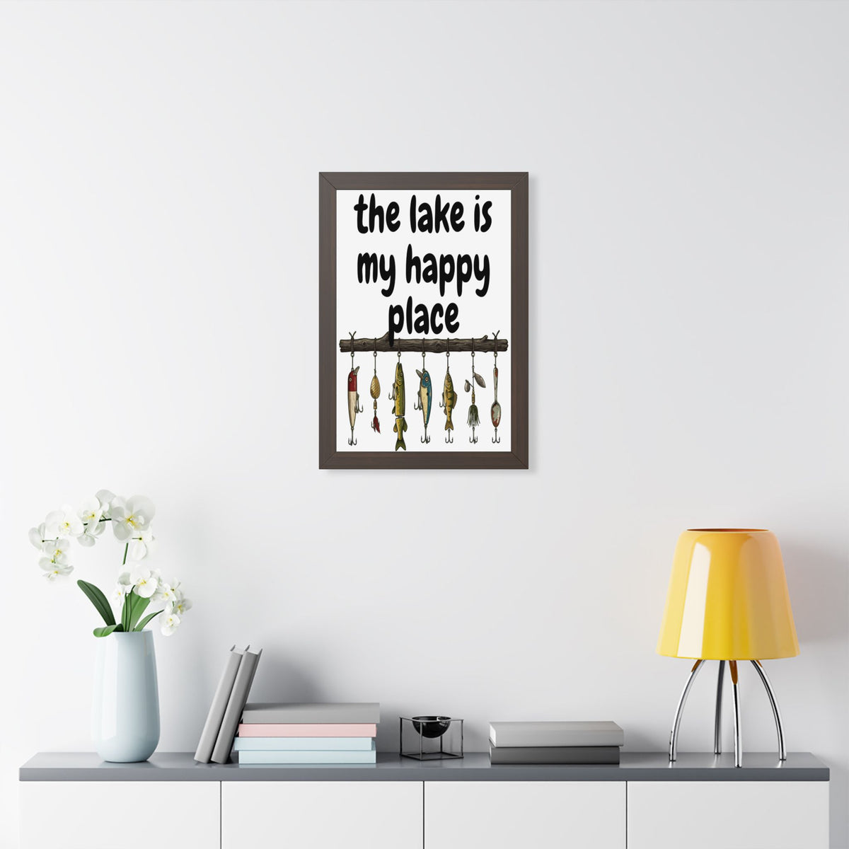 The Lake is My Happy Place - Wall Art