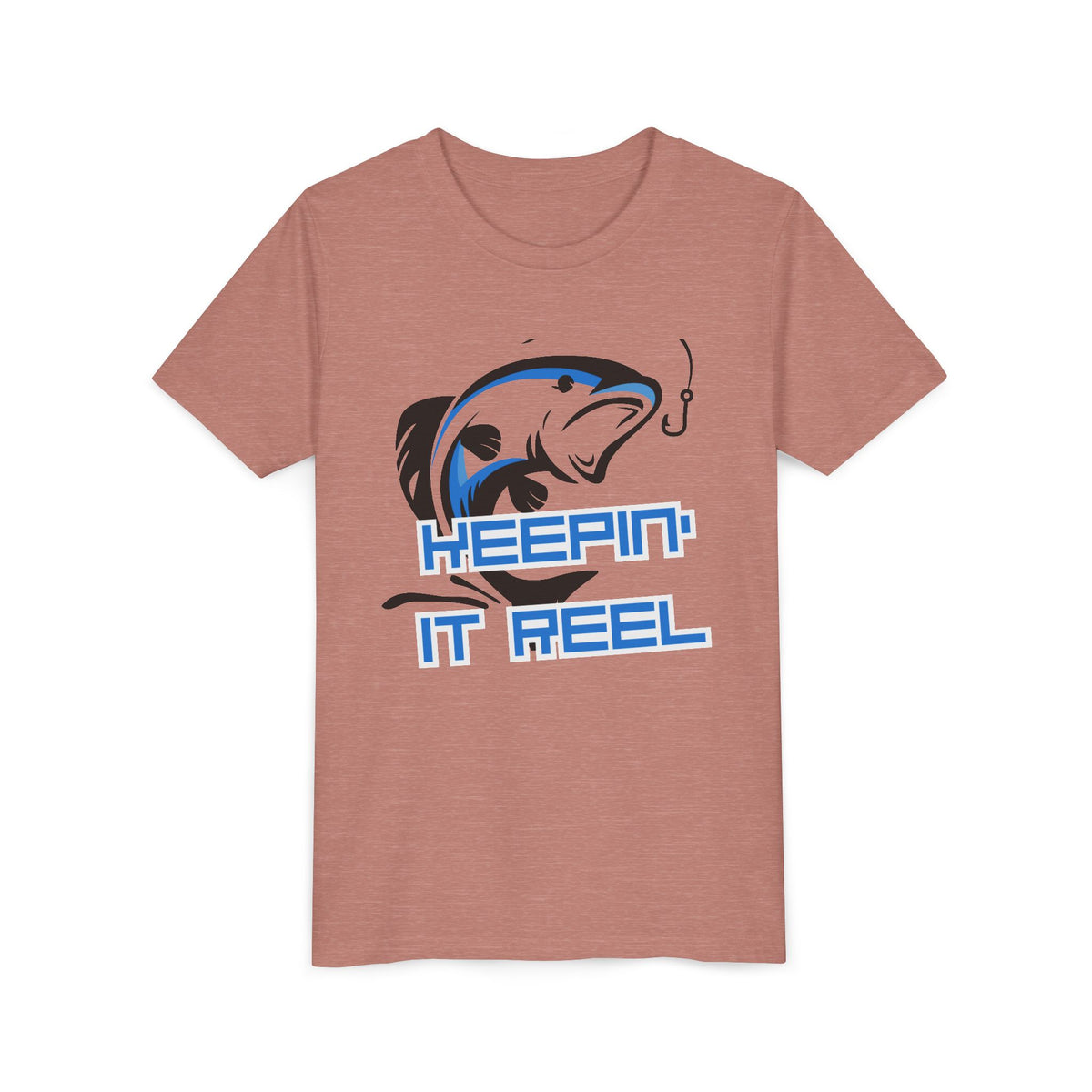 Youth Fishing Tee - "Keepin' It Reel" Graphic Shirt