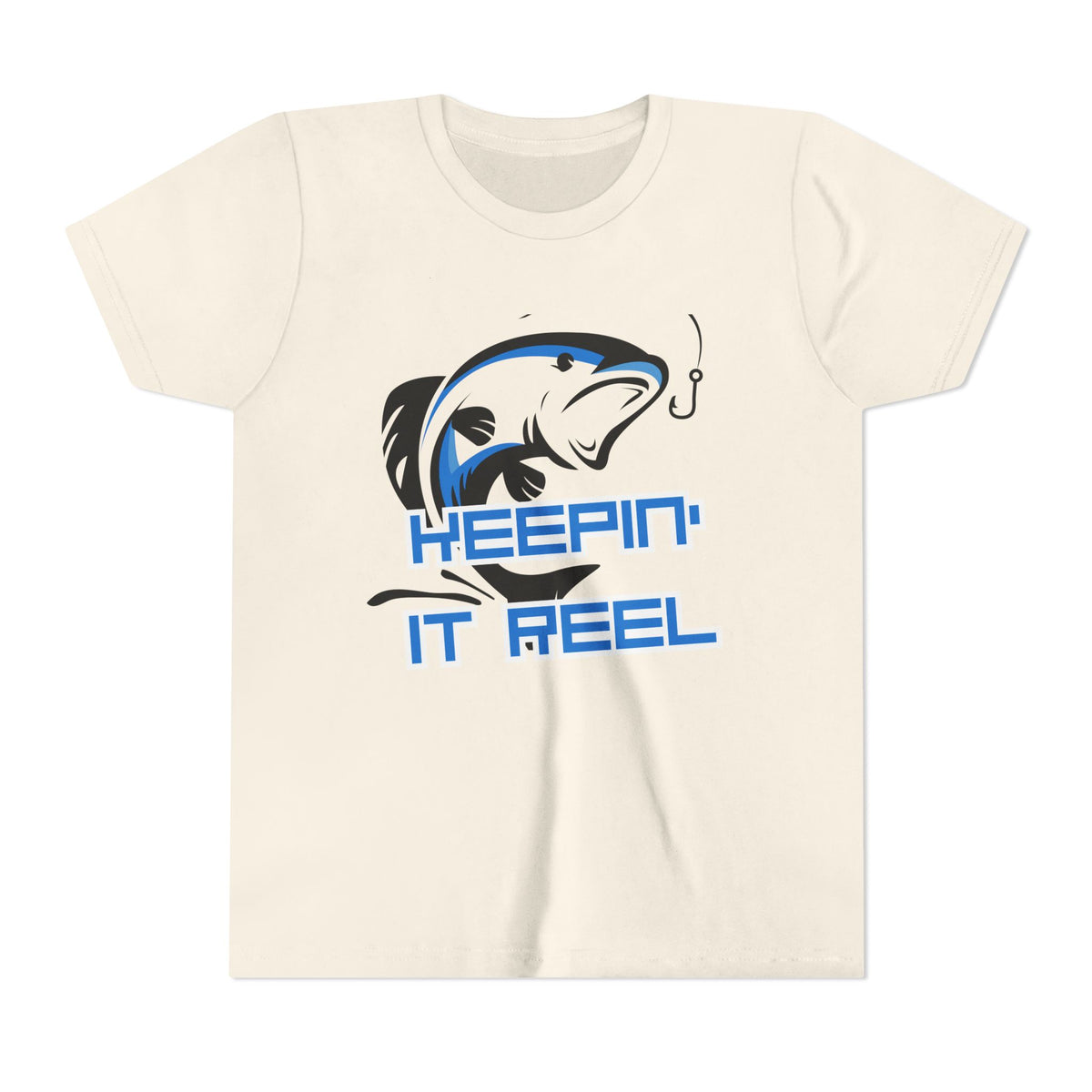 Youth Fishing Tee - "Keepin' It Reel" Graphic Shirt