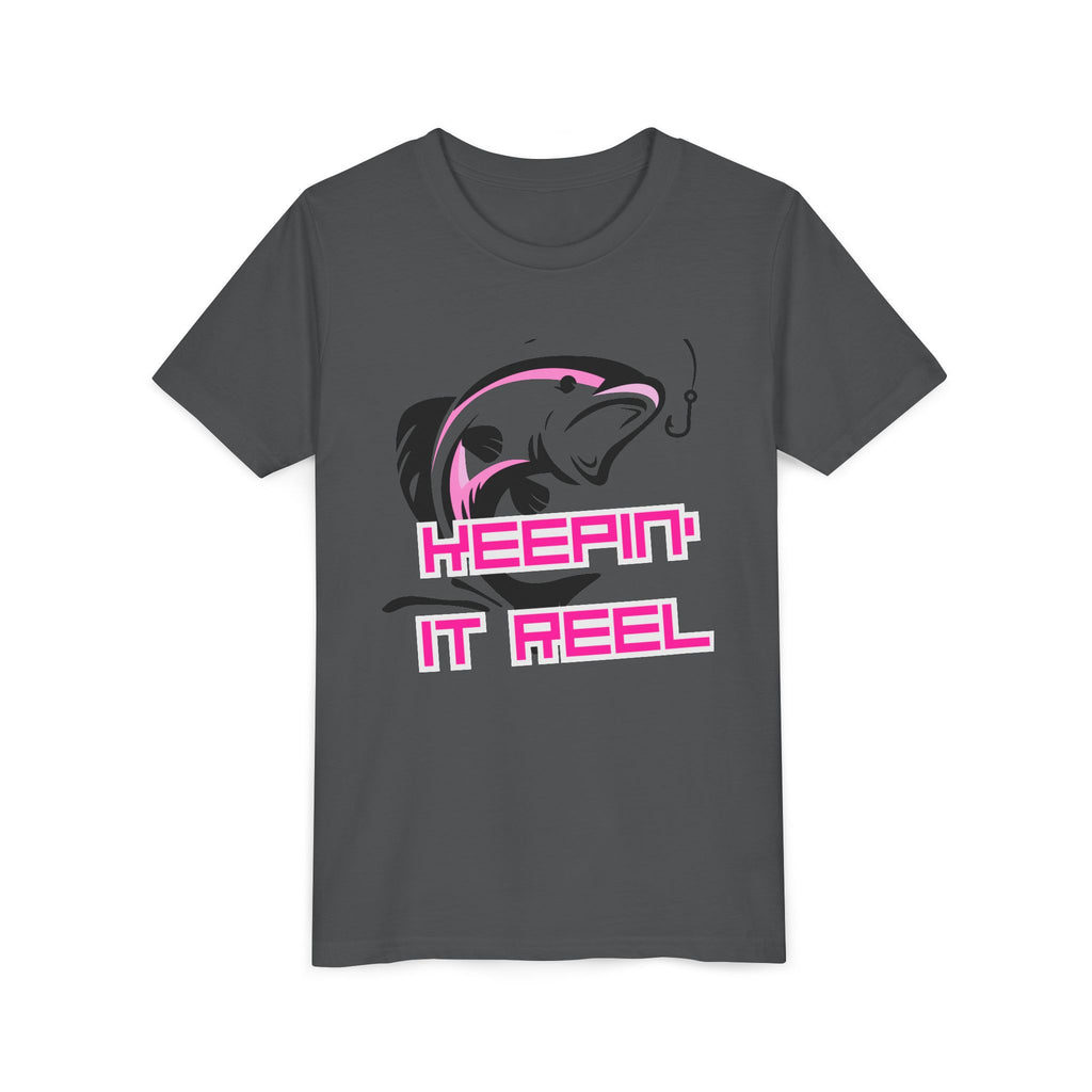 Youth Fishing Tee - "Keepin' It Reel" Graphic Shirt