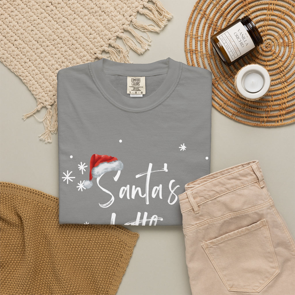 Santa's Little Helper T-Shirt — Women's Christmas Holiday Tee