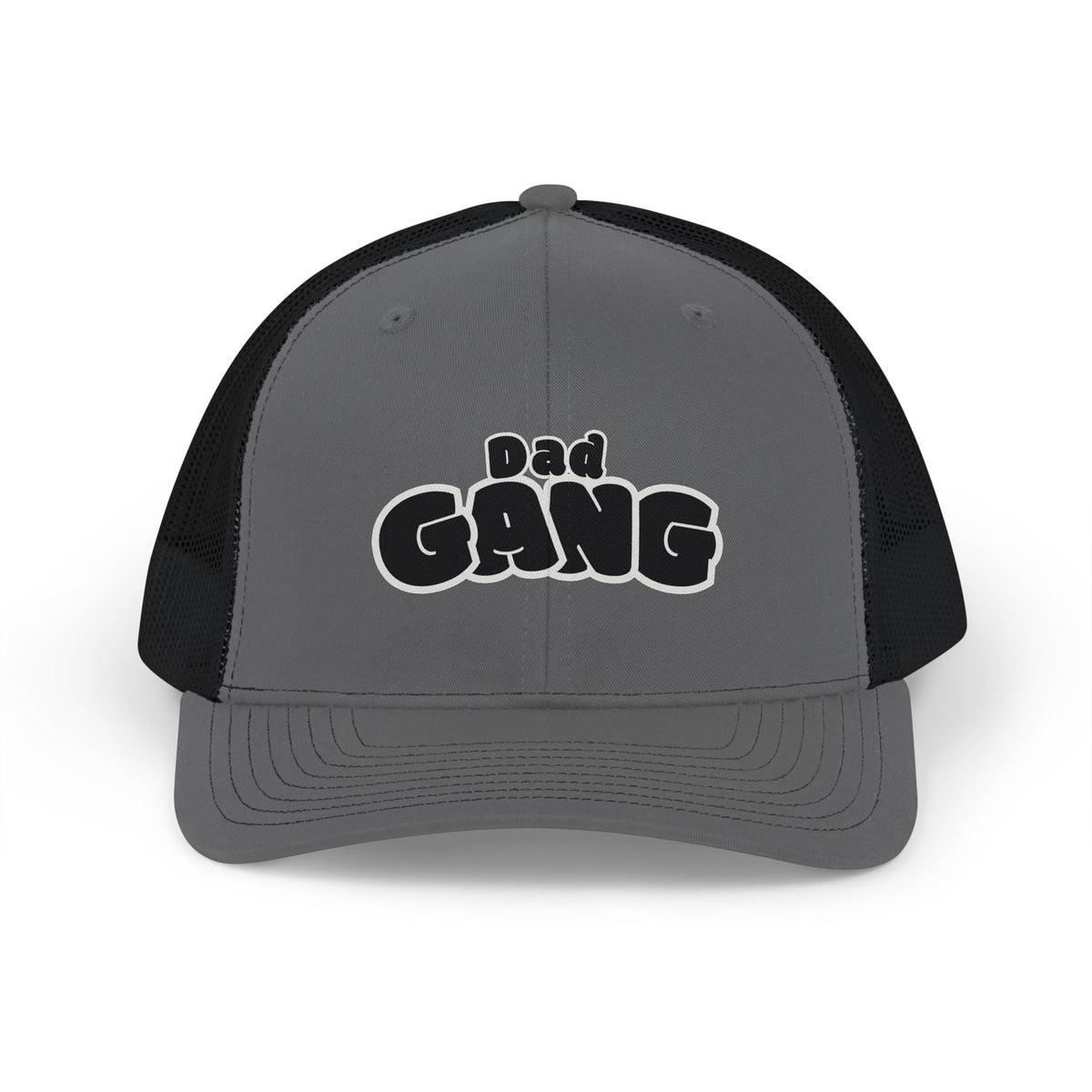 Dad Gang Snapback Trucker Hat — Embroidered Retro Dad Cap, Father's Day Gift