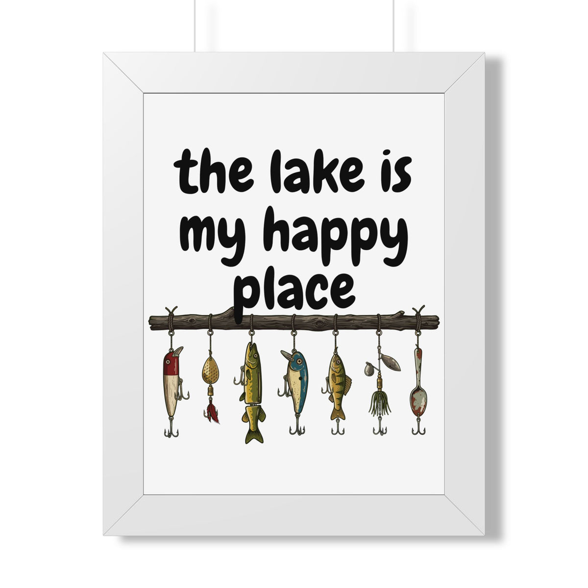 The Lake is My Happy Place - Wall Art