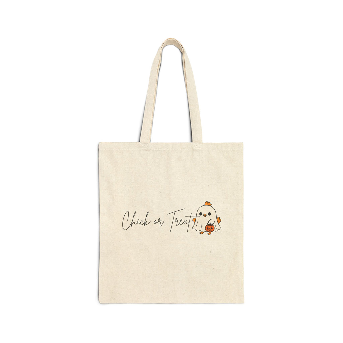 Chick or Treat Tote Bag | Cute Halloween Chick Illustration
