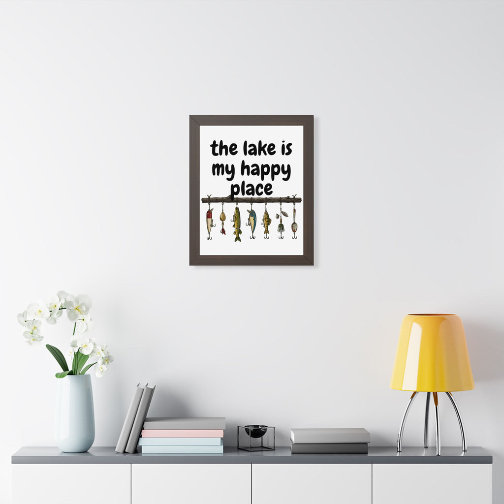 The Lake is My Happy Place - Wall Art