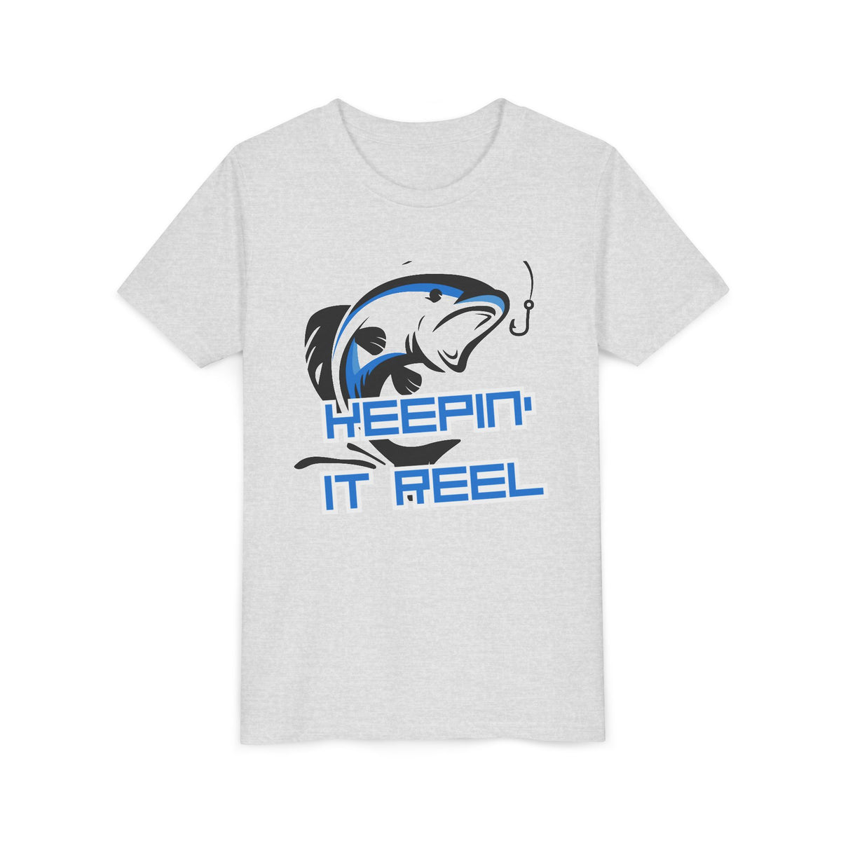 Youth Fishing Tee - "Keepin' It Reel" Graphic Shirt