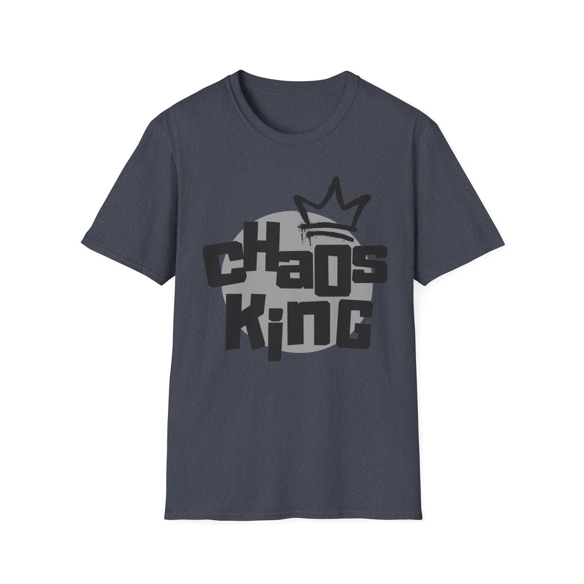 Chaos King T-Shirt — Retro Bubble Letter Tee for Fathers, Father’s Day Gift