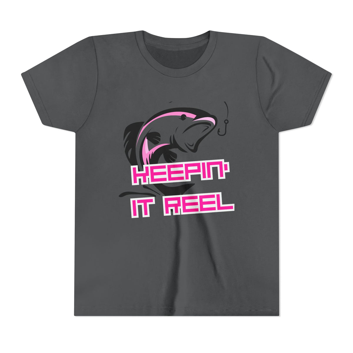 Youth Fishing Tee - "Keepin' It Reel" Graphic Shirt
