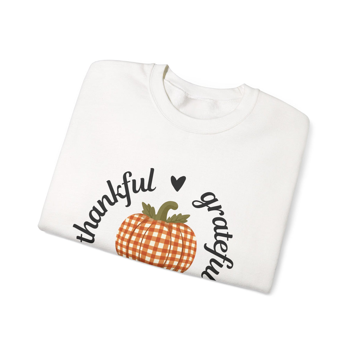 Thankful Grateful Blessed Sweatshirt — Pumpkin Fall Crewneck