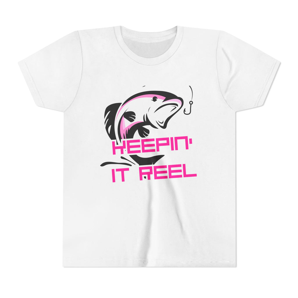 Youth Fishing Tee - "Keepin' It Reel" Graphic Shirt