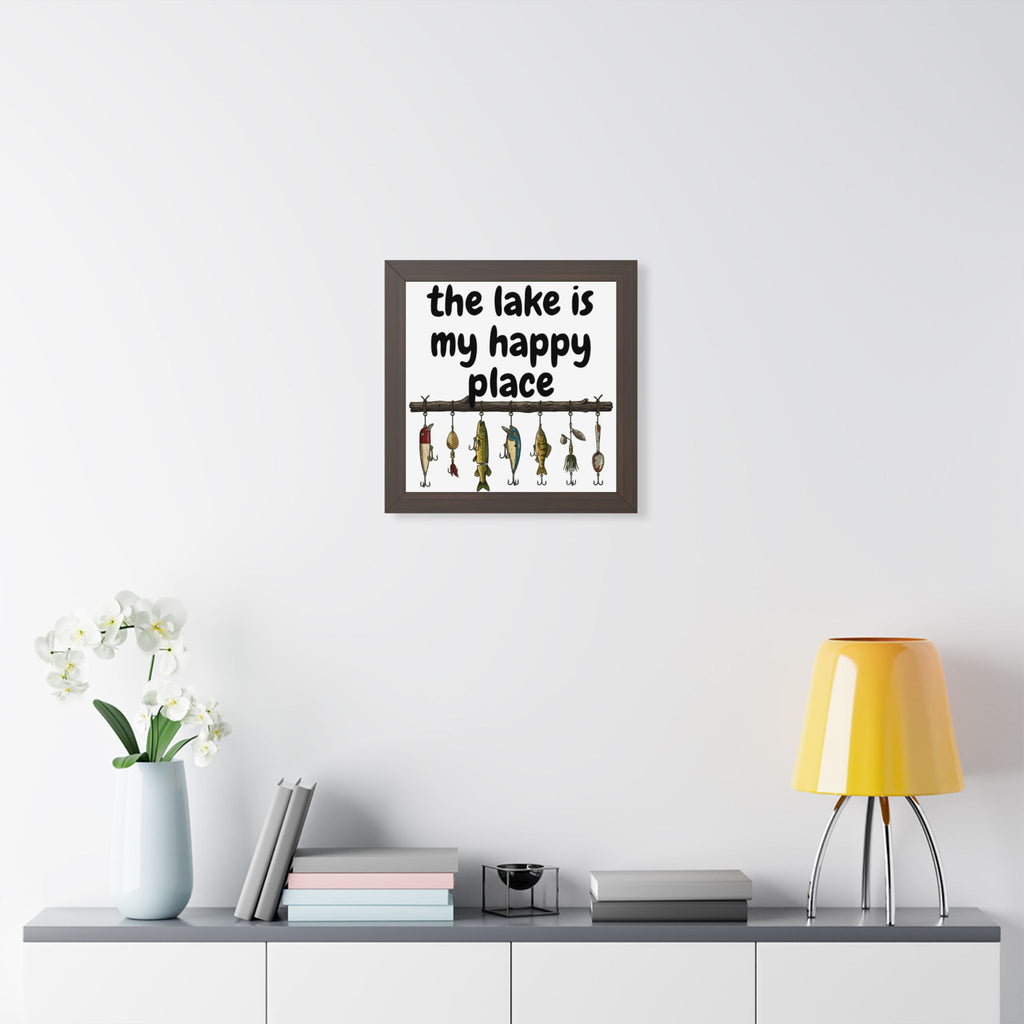 The Lake is My Happy Place - Wall Art