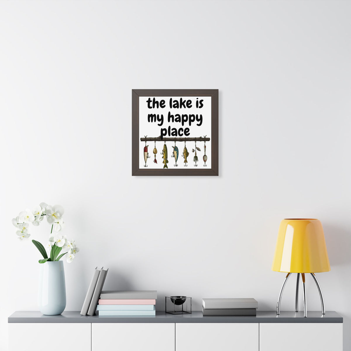 The Lake is My Happy Place - Wall Art