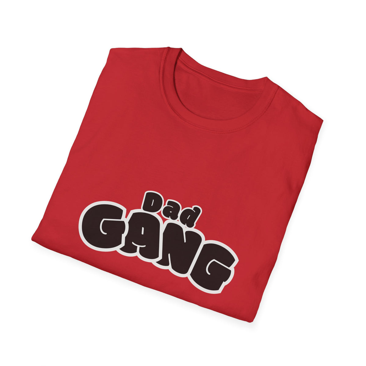 Dad Gang T‑Shirt — Retro Bubble Letter Fathers' Tee (Father's Day Gift)