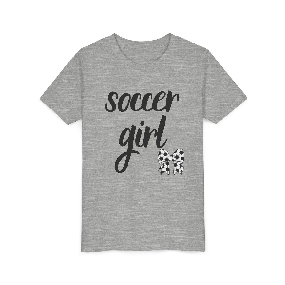 Soccer Girl Youth Tee - Cute Kids' Sports T-Shirt