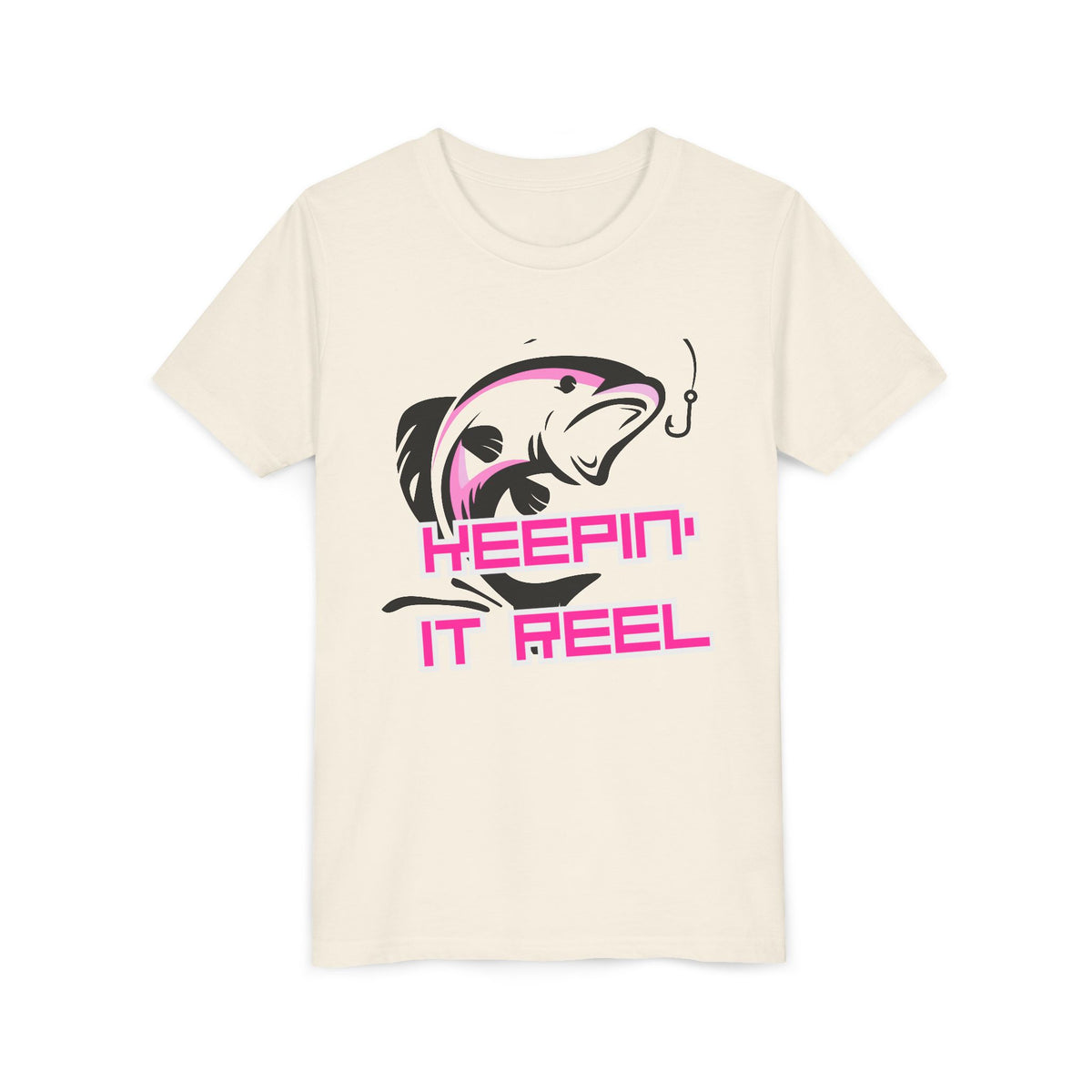 Youth Fishing Tee - "Keepin' It Reel" Graphic Shirt