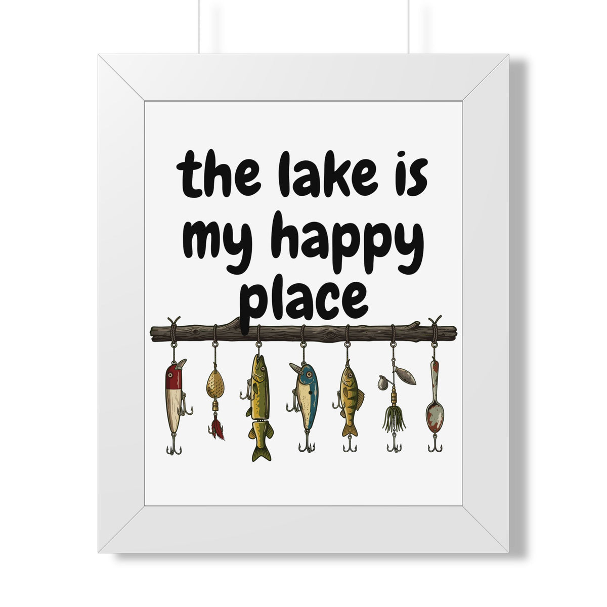 The Lake is My Happy Place - Wall Art