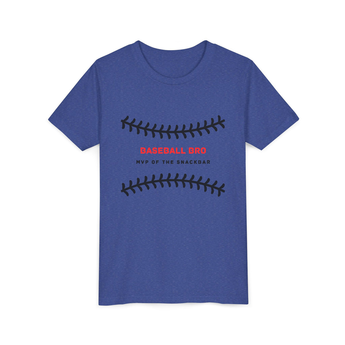 Baseball Bro Youth Tee – "MVP of the Snackbar" Kids Baseball T-Shirt