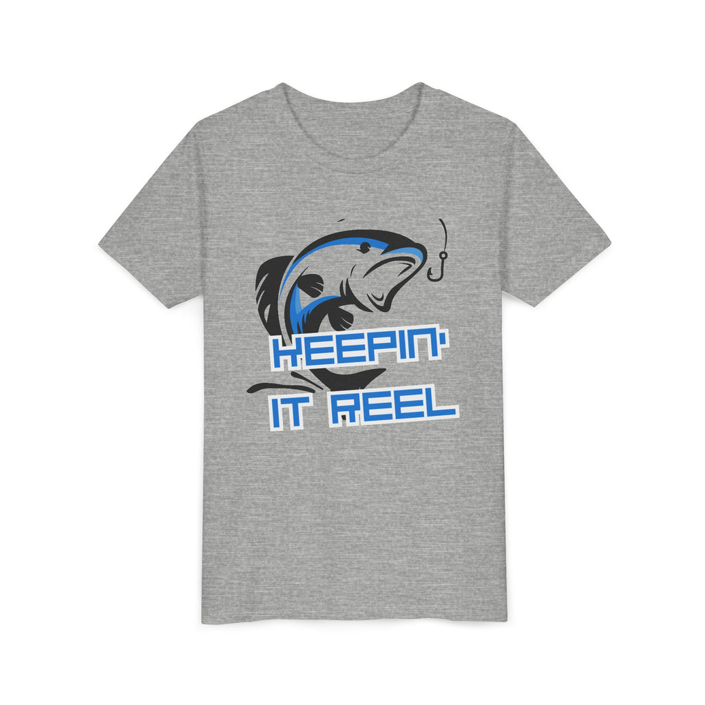 Youth Fishing Tee - "Keepin' It Reel" Graphic Shirt