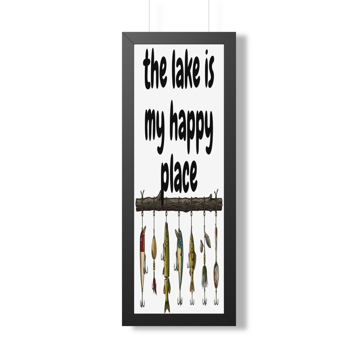 The Lake is My Happy Place - Wall Art
