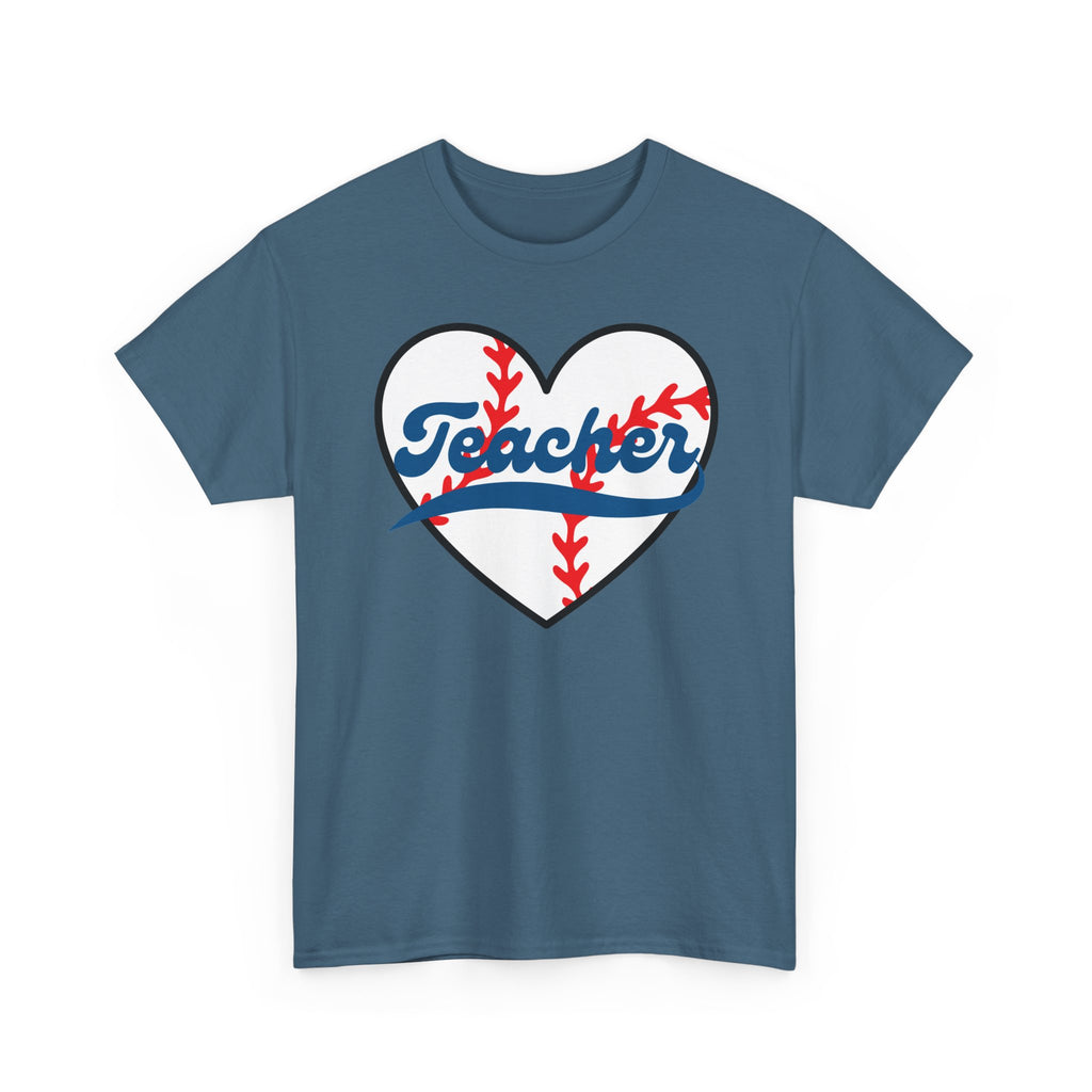 Teacher Baseball Heart T-Shirt