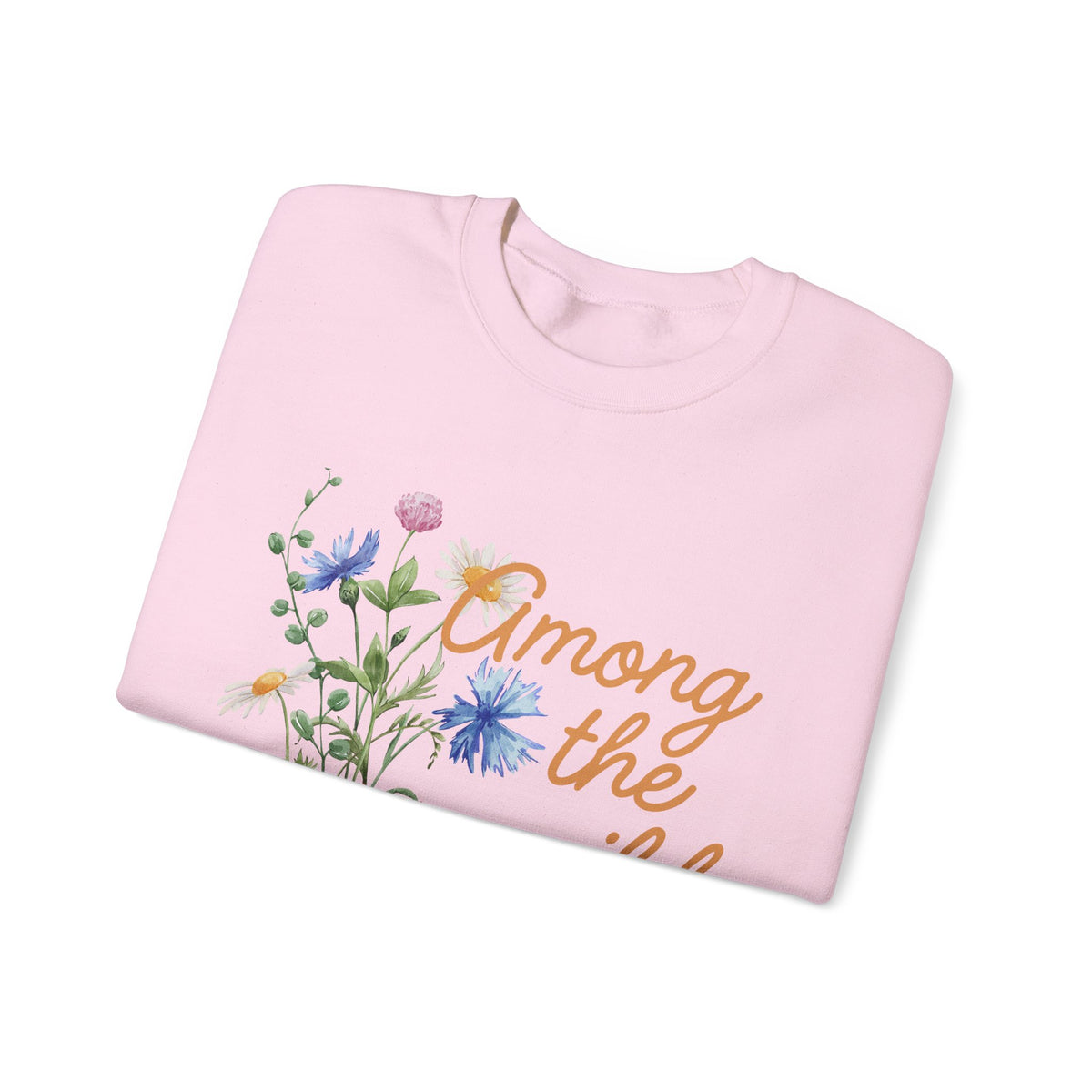 Wildflower Crewneck Sweatshirt — "Among the Wild Flowers" Floral Pullover