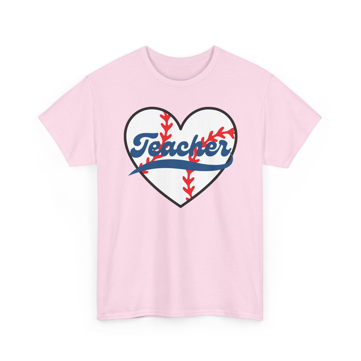 Teacher Baseball Heart T-Shirt