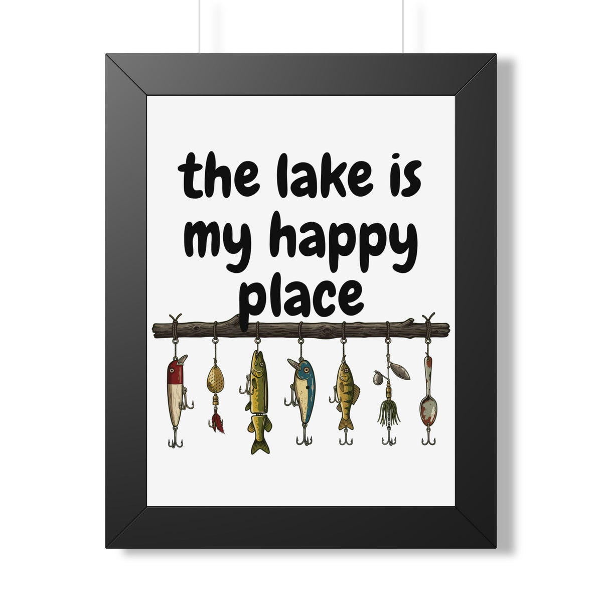 The Lake is My Happy Place - Wall Art