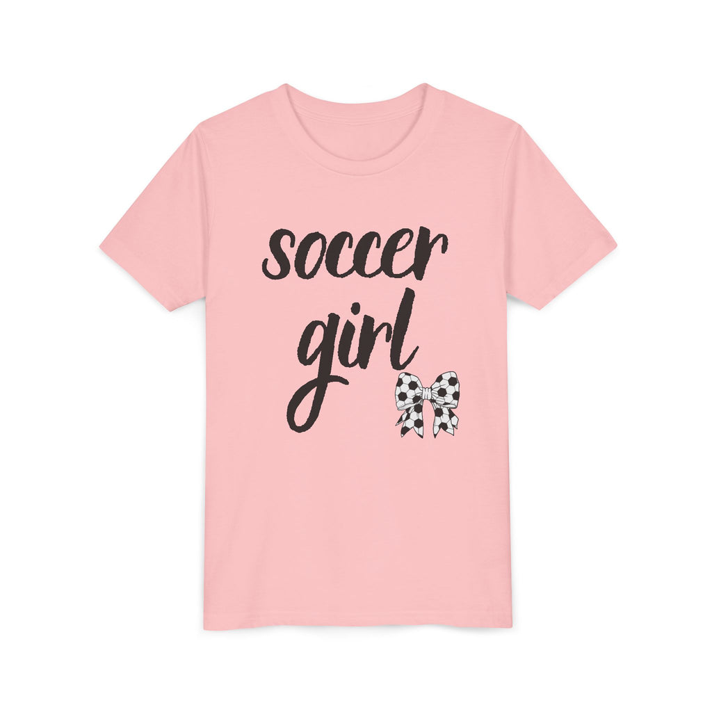 Soccer Girl Youth Tee - Cute Kids' Sports T-Shirt