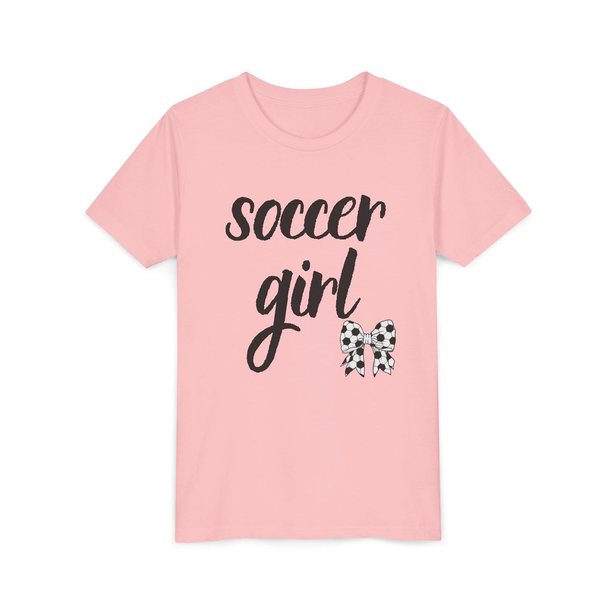 Soccer Girl Youth Tee - Cute Kids' Sports T-Shirt