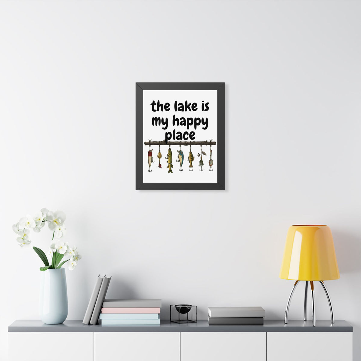 The Lake is My Happy Place - Wall Art