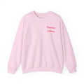 Crewneck Sweatshirt — Minimal "Promoted to Mom" Embroidered Design