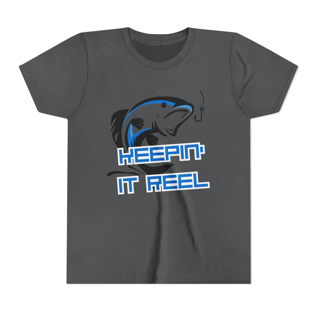 Youth Fishing Tee - "Keepin' It Reel" Graphic Shirt