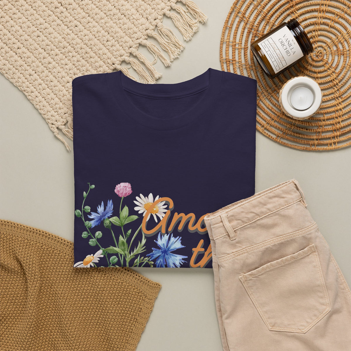 Among the Wild Flowers Tee — Floral Graphic T-Shirt