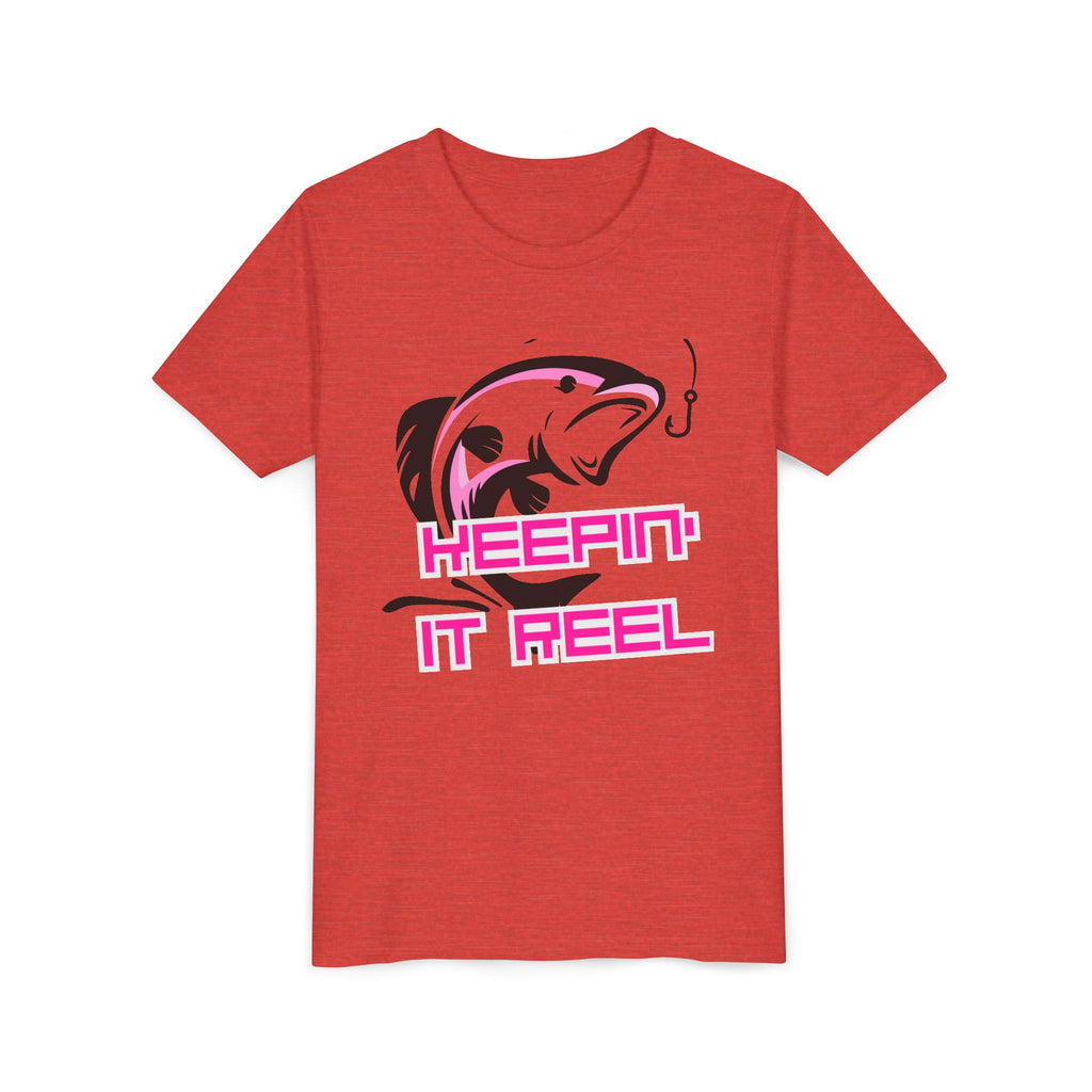 Youth Fishing Tee - "Keepin' It Reel" Graphic Shirt