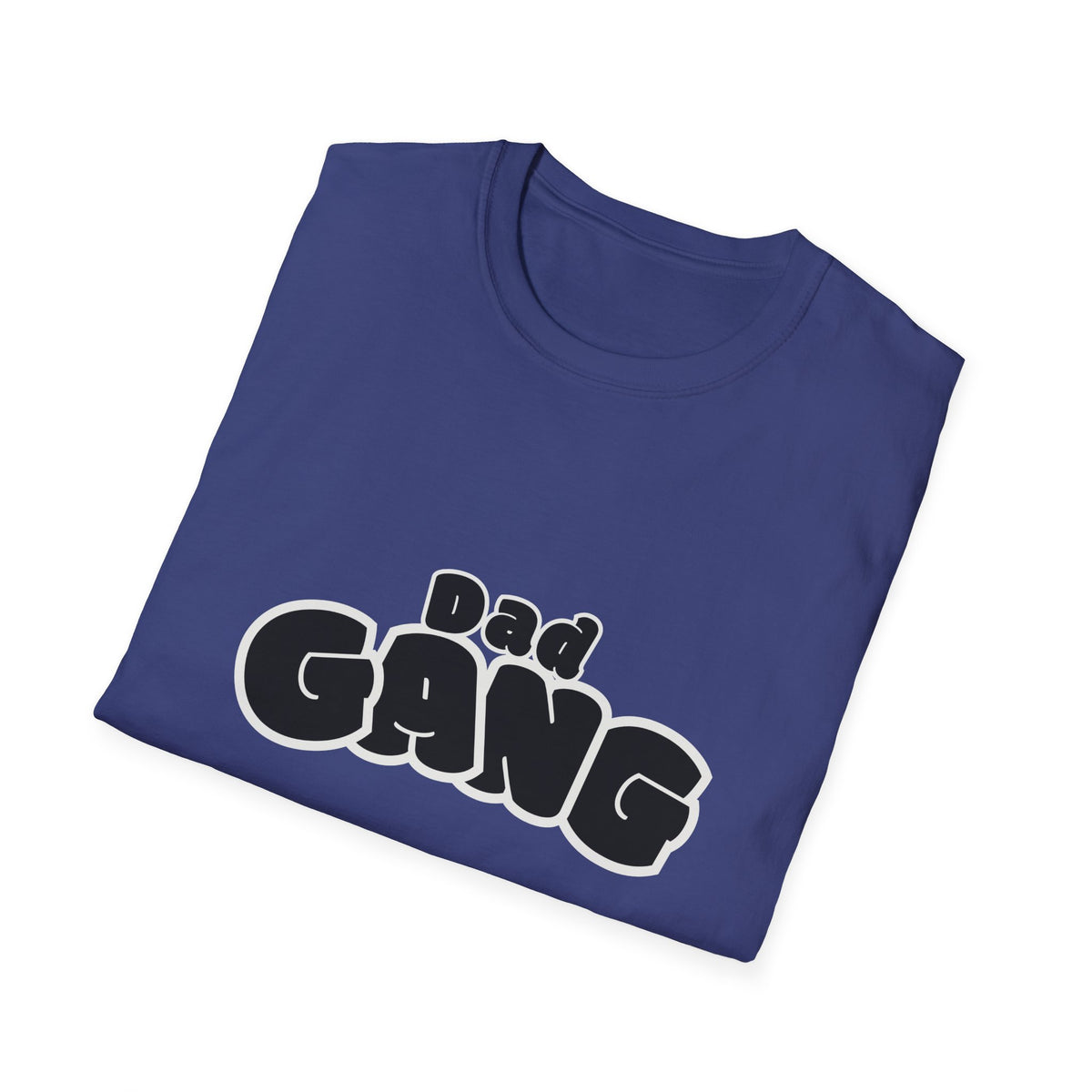 Dad Gang T‑Shirt — Retro Bubble Letter Fathers' Tee (Father's Day Gift)