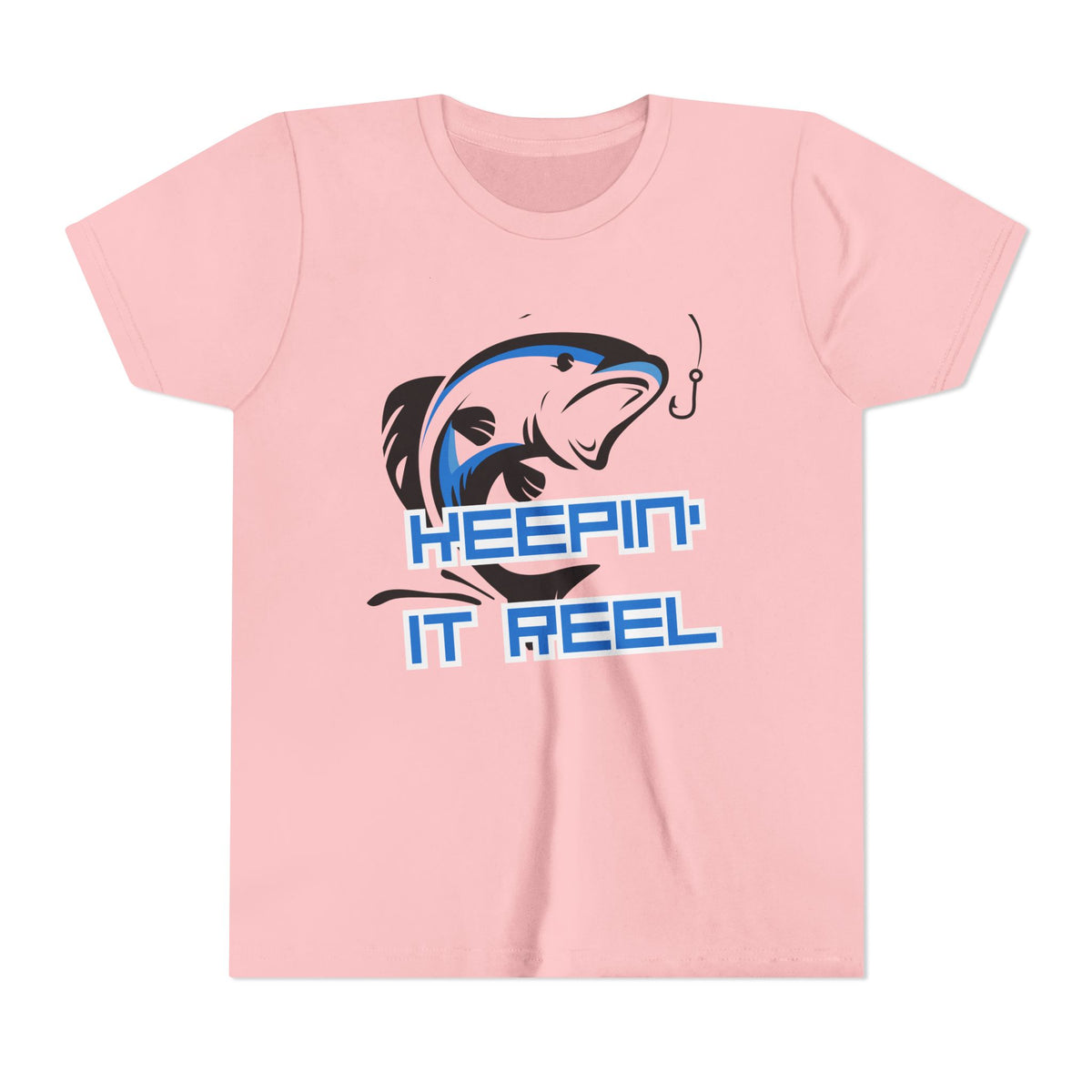 Youth Fishing Tee - "Keepin' It Reel" Graphic Shirt