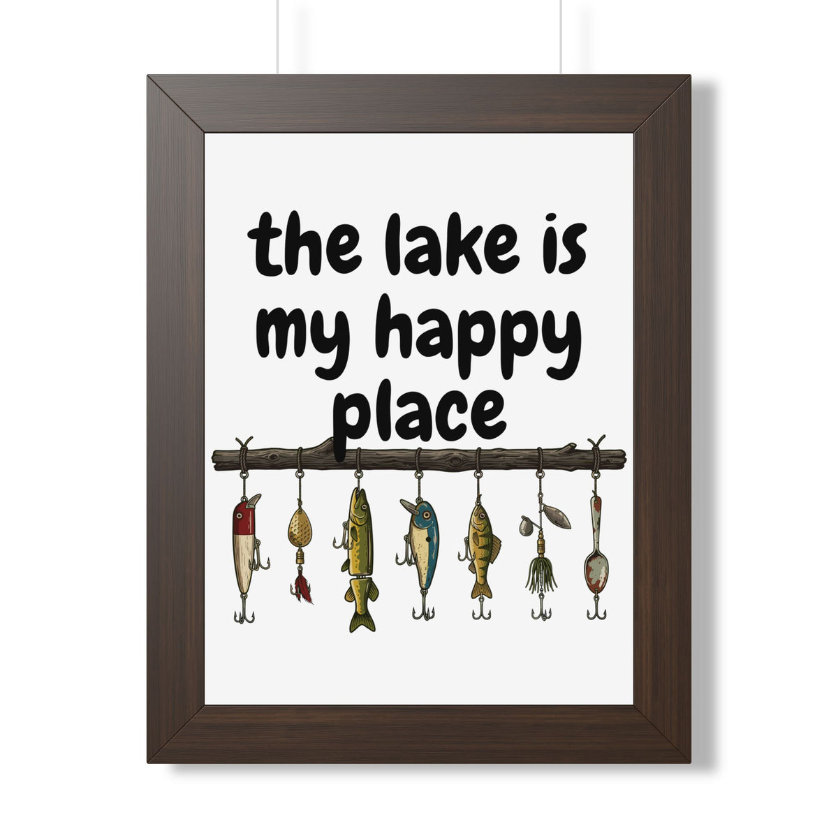 The Lake is My Happy Place - Wall Art