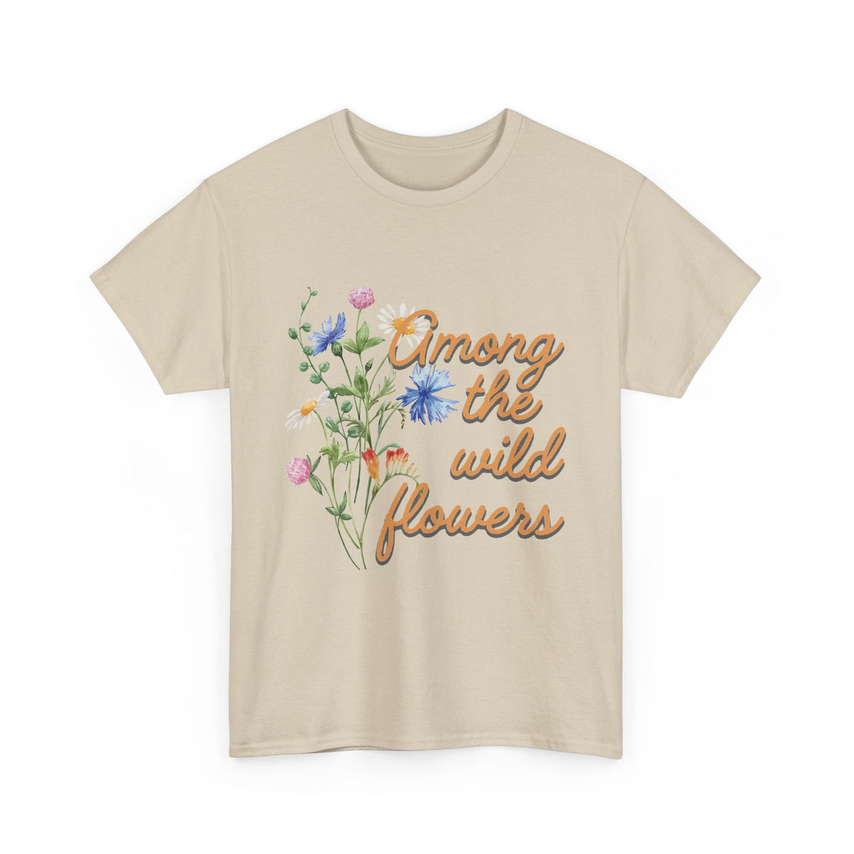 Among the Wild Flowers Tee — Floral Graphic T-Shirt