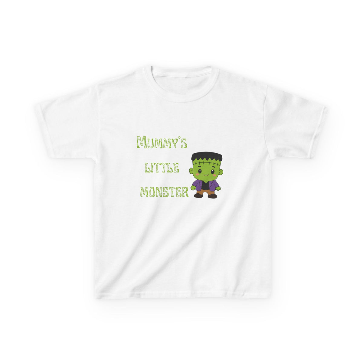 Kids Tee — "Mummy's Little Monster" Halloween T‑Shirt (Cute Frankenstein)