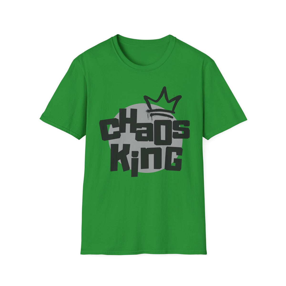 Chaos King T-Shirt — Retro Bubble Letter Tee for Fathers, Father’s Day Gift
