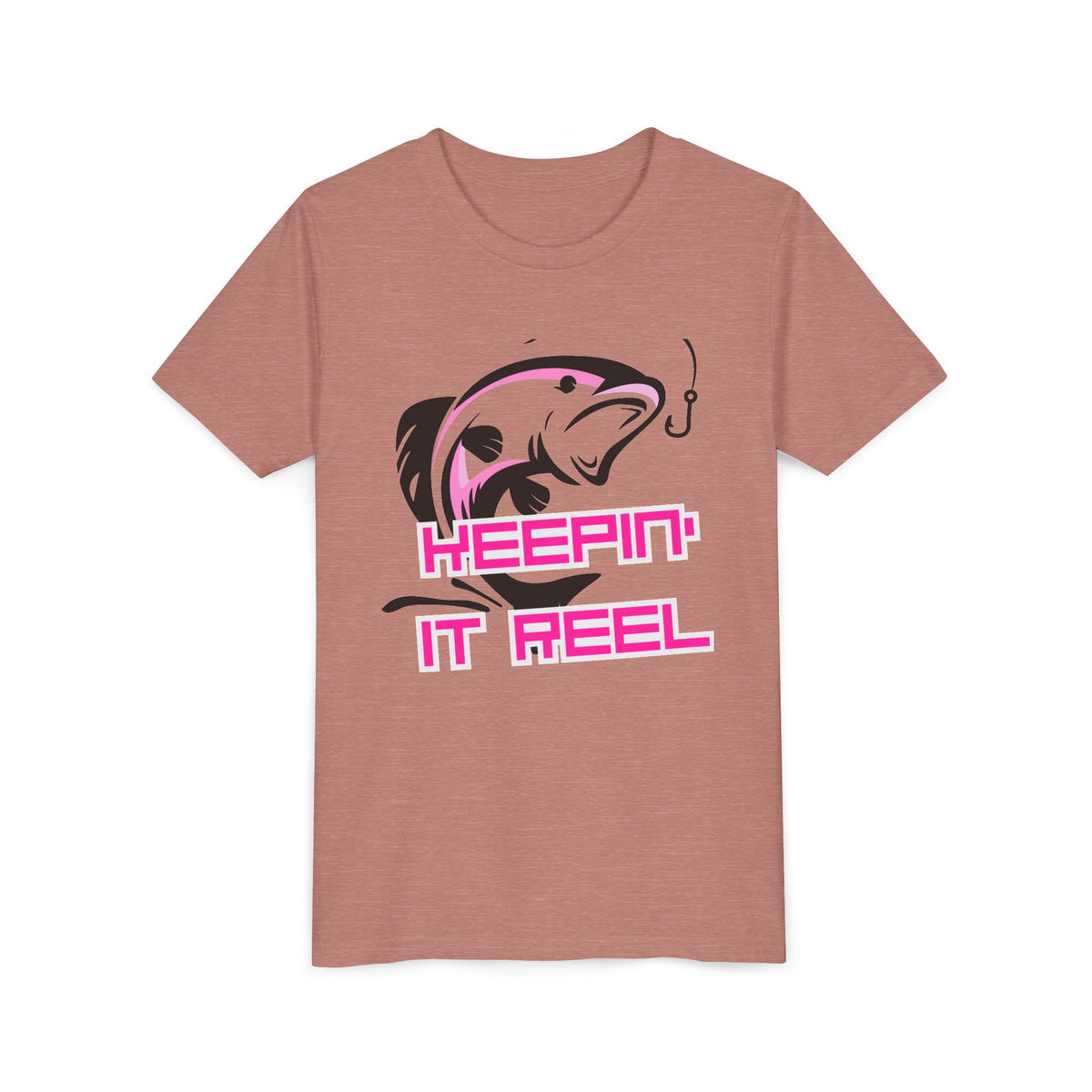 Youth Fishing Tee - "Keepin' It Reel" Graphic Shirt
