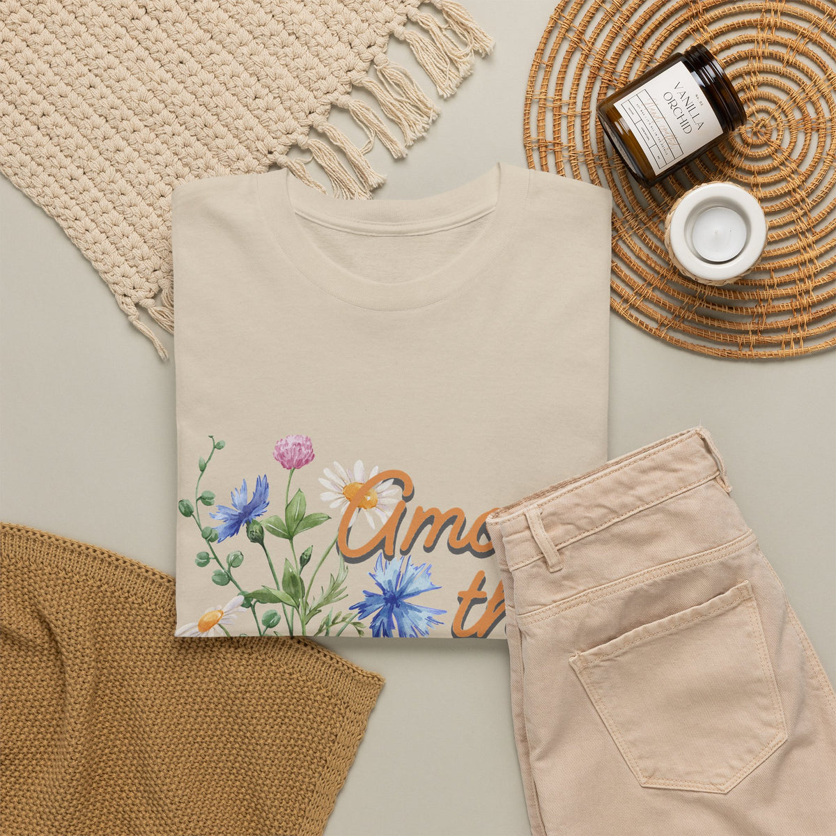 Among the Wild Flowers Tee — Floral Graphic T-Shirt