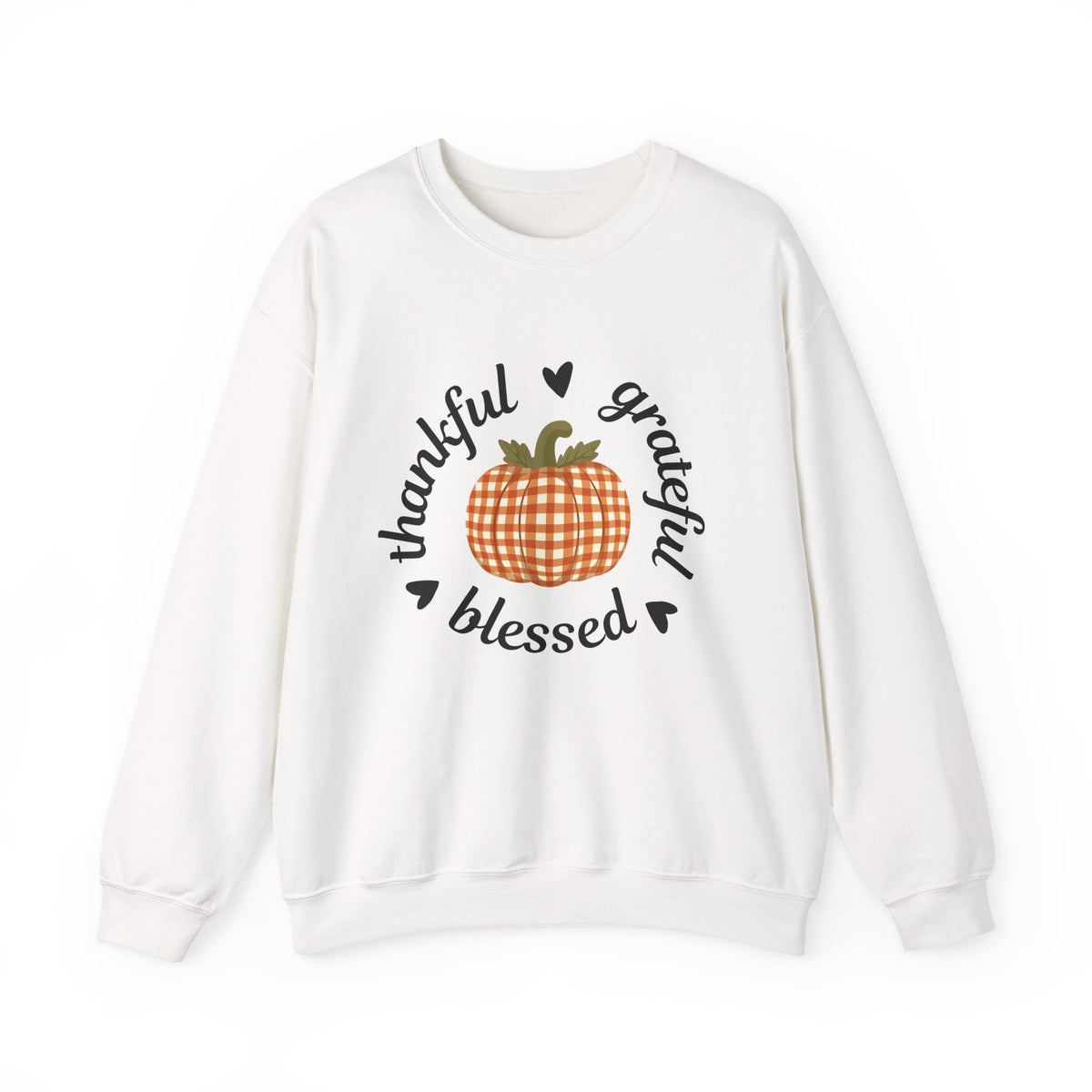 Thankful Grateful Blessed Sweatshirt — Pumpkin Fall Crewneck