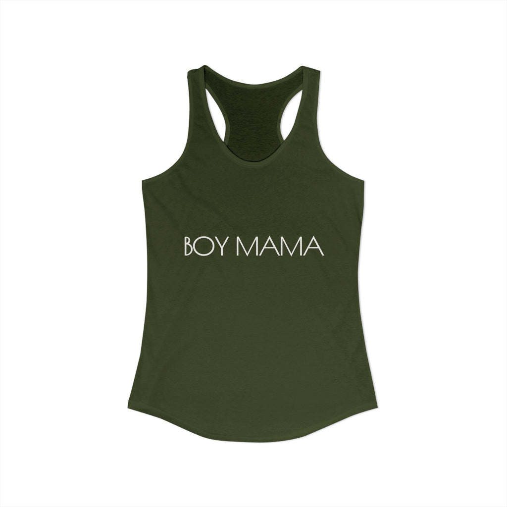 Boy Mama Women's Ideal Racerback Tank